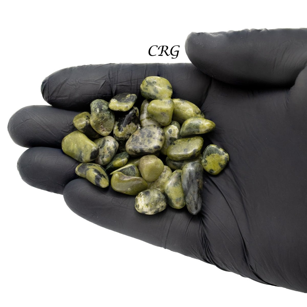 Tumbled Nephrite Jade Chips  (5 to 20mm) - 1 KILO LOT