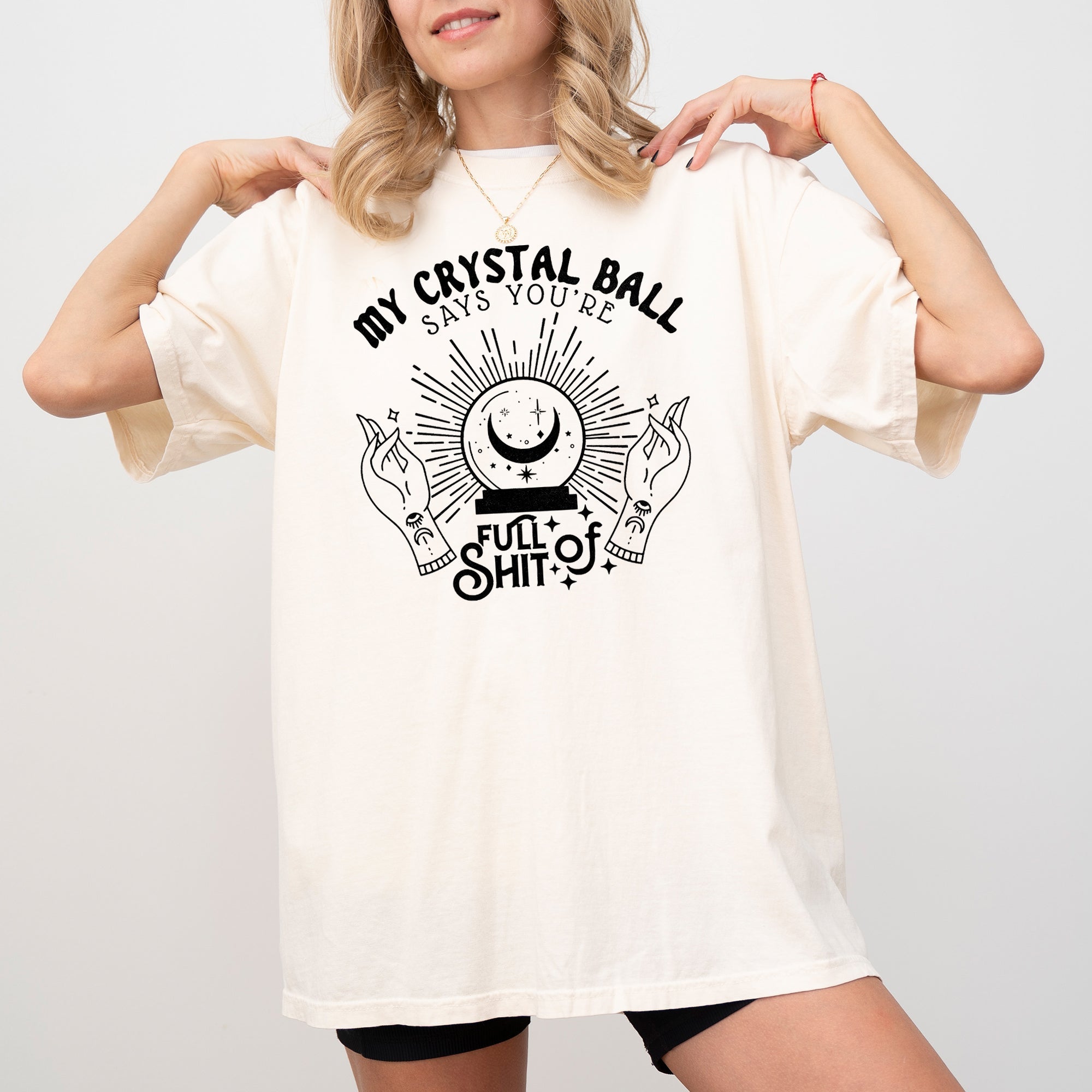 Crystal Ball, Skeleton, Funny, Pumpkin, Spooky, Witch, Aesthetic, Meme, Halloween, Costume, Tshirt Comfort Colors T-Shirt