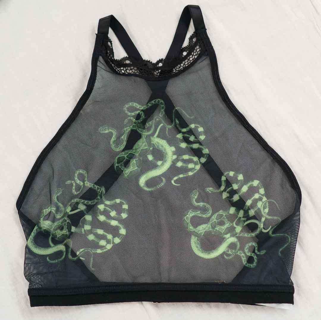 Obsidian Jade Snakes Ultra-Adjustable High Neck Cami
