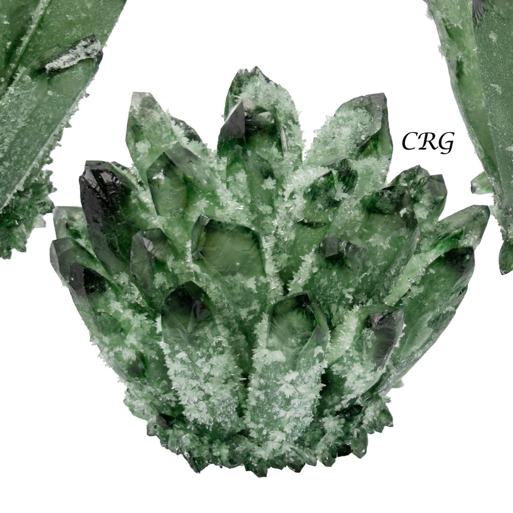 3 Kilo Lot. Green Phantom Quartz Crystal