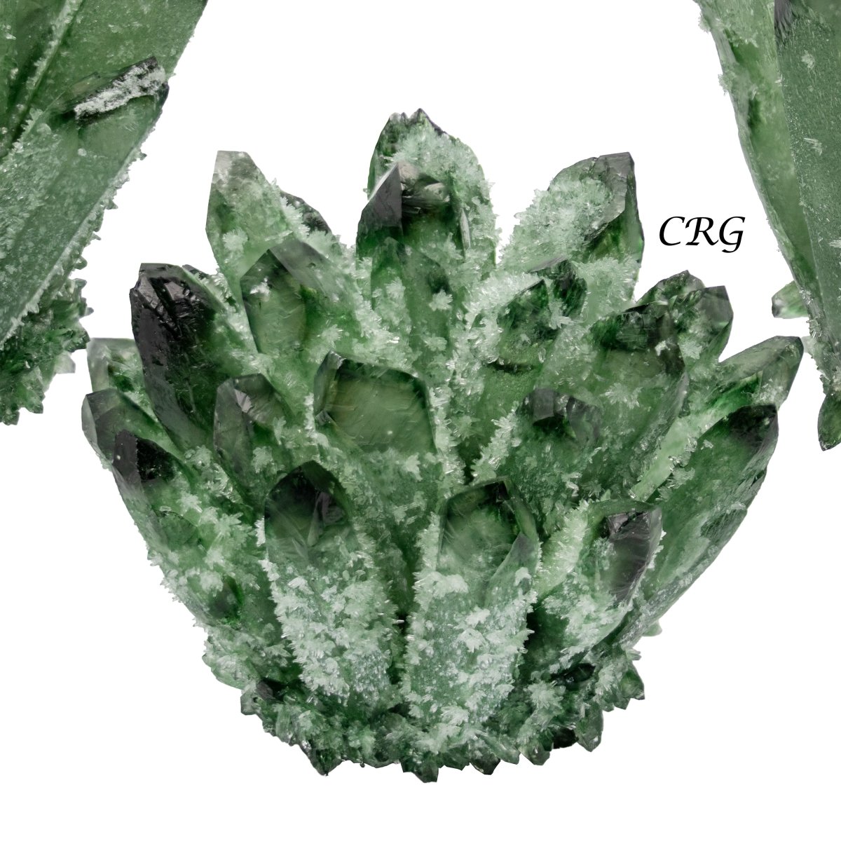 3 Kilo Lot. Green Phantom Quartz Crystal