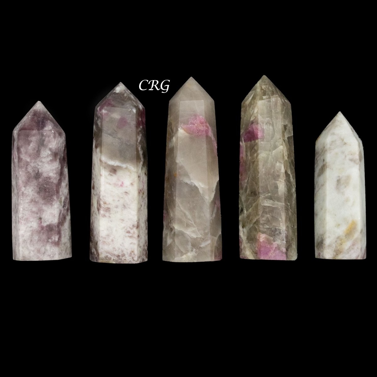 Pink Tourmaline Towers / 2-4" AVG - 1 LB. LOT