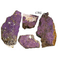 Smooth Unpolished Purpurite Slabs / 2-6" AVG - 1 LB. LOT