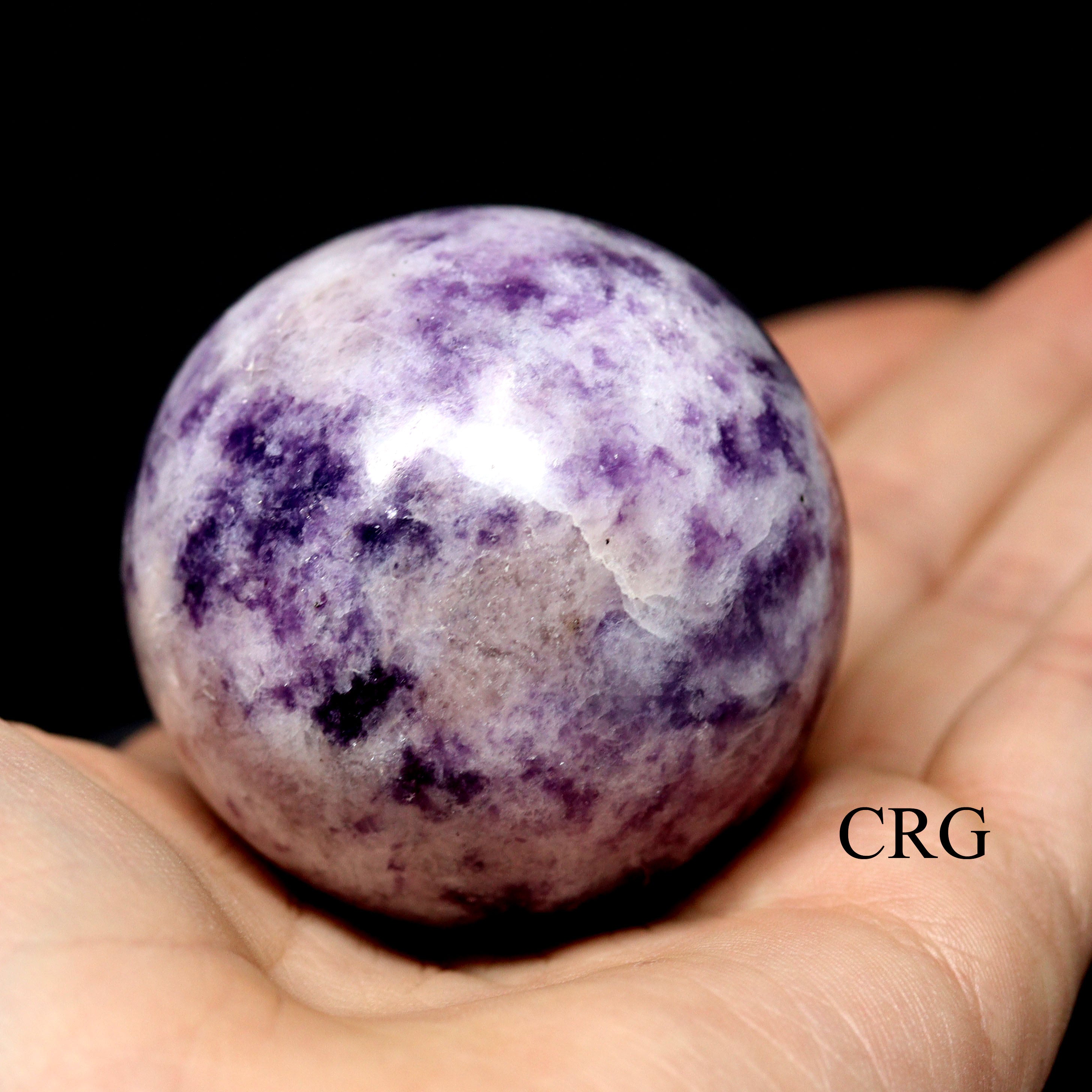 QTY 1 - Lepidolite Gemstone Sphere / 40-50mm AVG