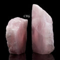 3 KILO LOT - Rose Quartz Cut Base Slabs (One Face Polished) / 4-6" AVG