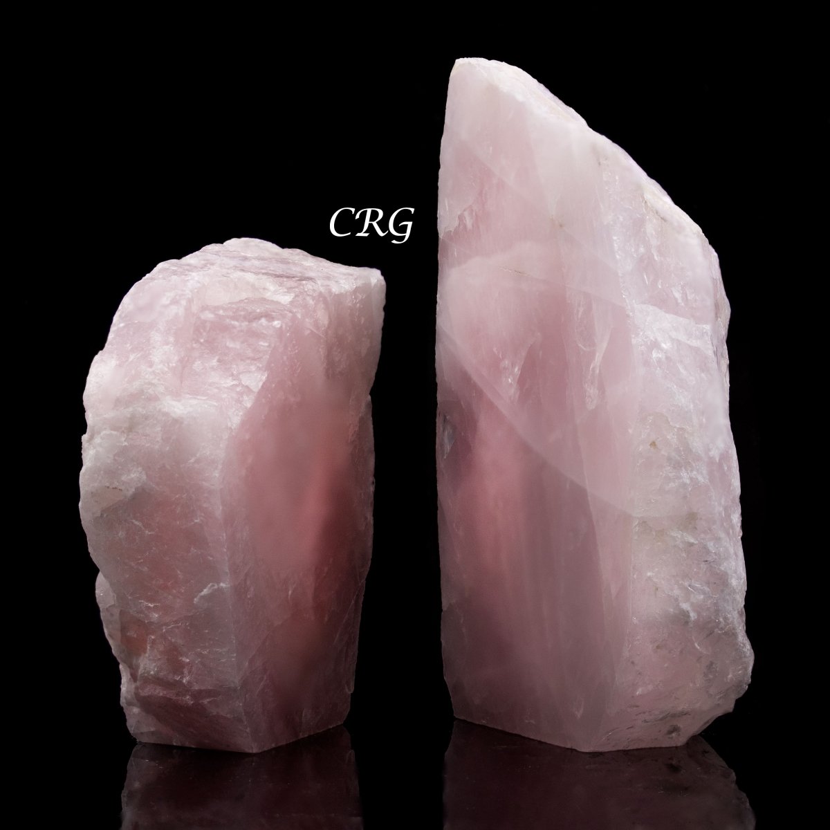 3 KILO LOT - Rose Quartz Cut Base Slabs (One Face Polished) / 4-6" AVG