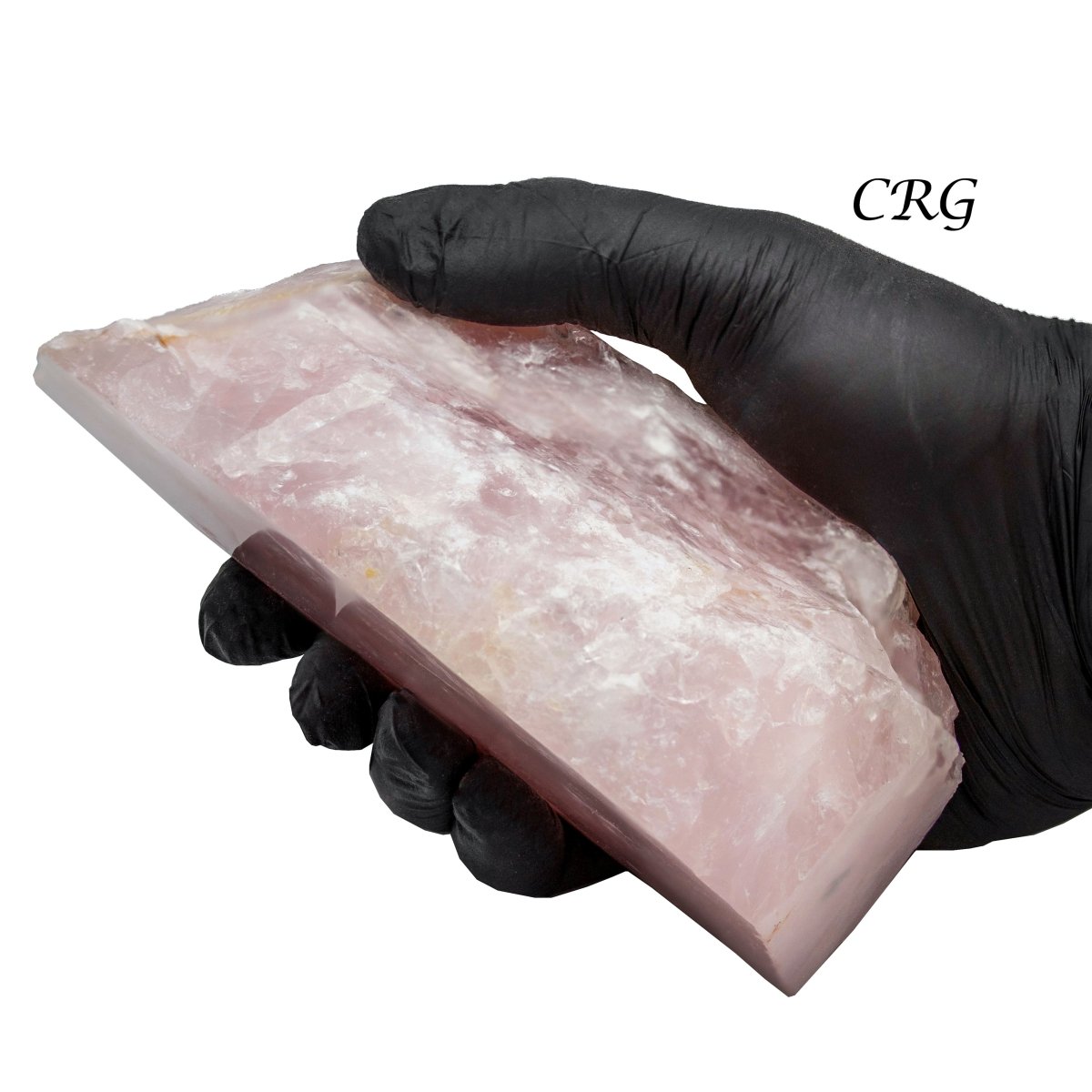 3 KILO LOT - Rose Quartz Cut Base Slabs (One Face Polished) / 4-6" AVG
