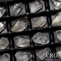 24 PIECE - Rough Crystal Quartz Point Wholesale Flat / 1.2-1.5" AVG
