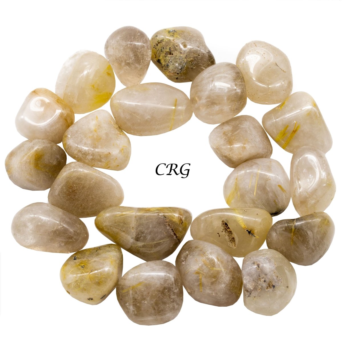1LB. Rutilated  Quartz Tumble Stone from South Africa