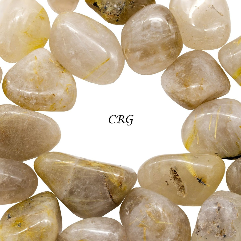 1LB. Rutilated  Quartz Tumble Stone from South Africa