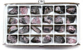 24 PIECES - Rough Rhodonite Wholesale Flat / 1-1.5" AVG