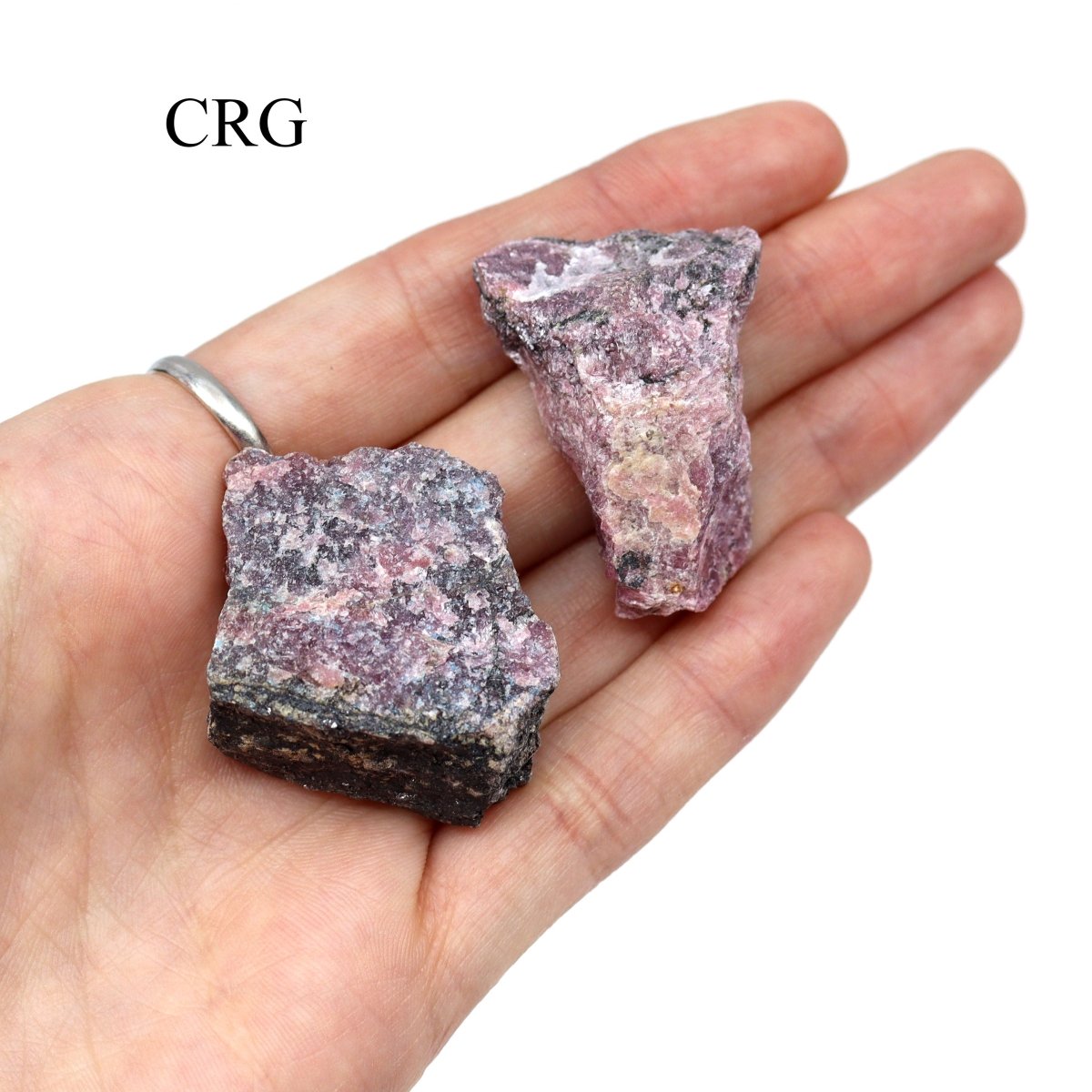 24 PIECES - Rough Rhodonite Wholesale Flat / 1-1.5" AVG
