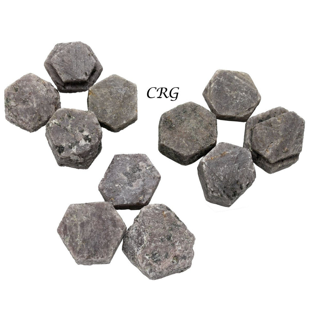 Rough Ruby Corundum Hexagon Crystals / 20-30mm AVG - 1 LB. LOT