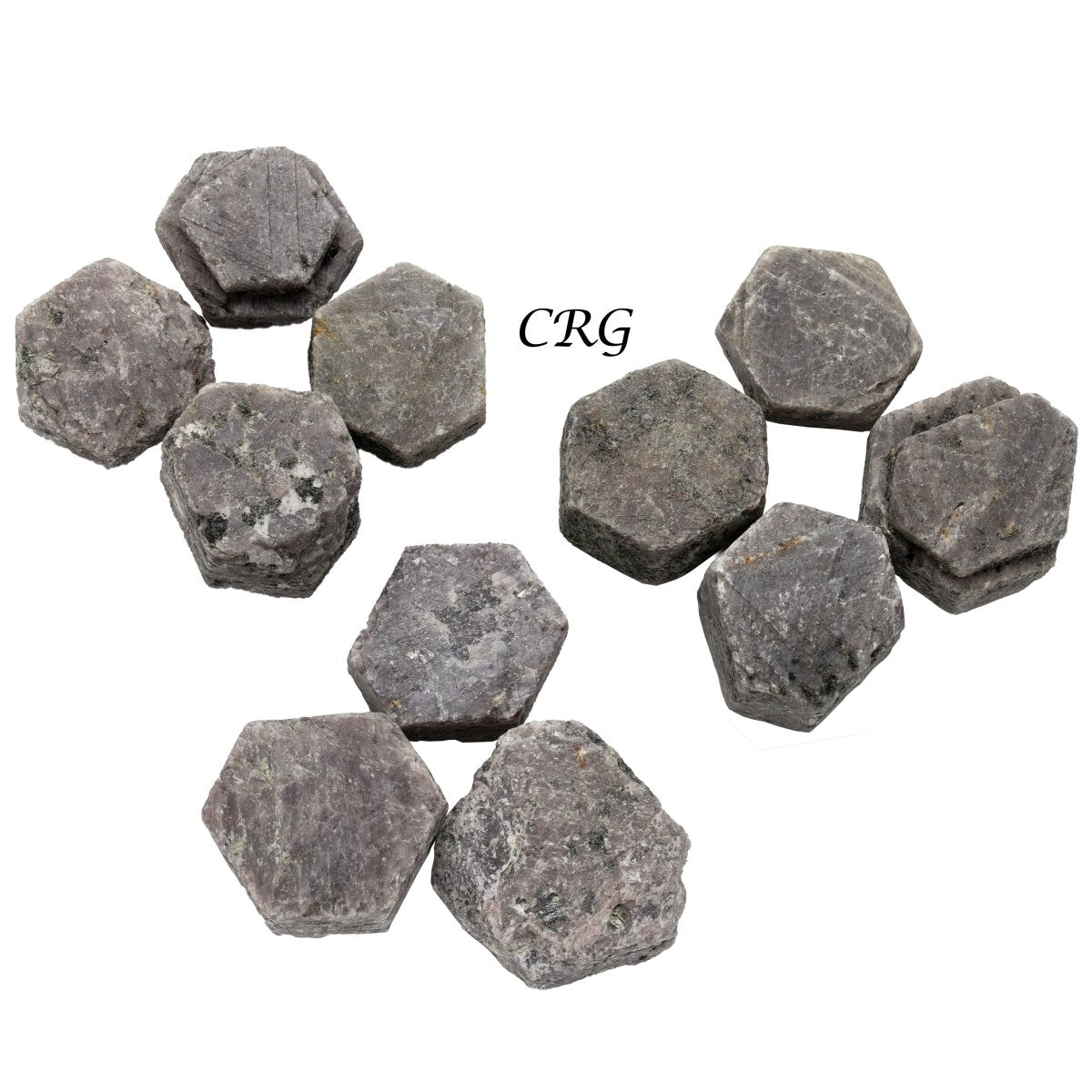 Rough Ruby Corundum Hexagon Crystals / 20-30mm AVG - 1 LB. LOT