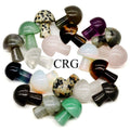 2CM Mini Gemstone Mushrooms Assorted Mixed - SET OF 10