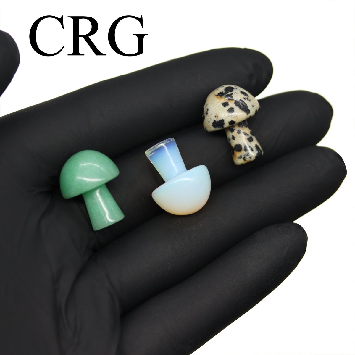 2CM Mini Gemstone Mushrooms Assorted Mixed - SET OF 10