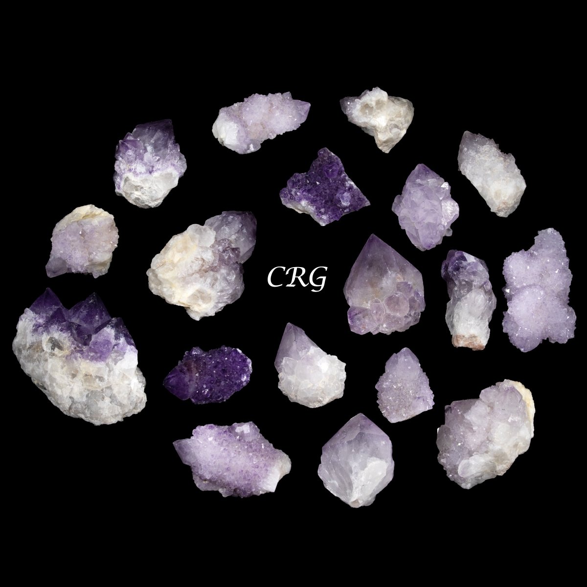 8 OZ LOT - Mixed Spirit Quartz Clusters And Amethyst / 1.5-3" AVG