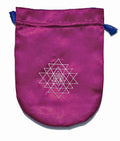 Purple Satin Shri Yantra Tarot Bag