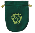 Green Satin Triple Hare Tarot Bag