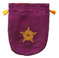 Purple Satin Celtic Pentagram Tarot Bag