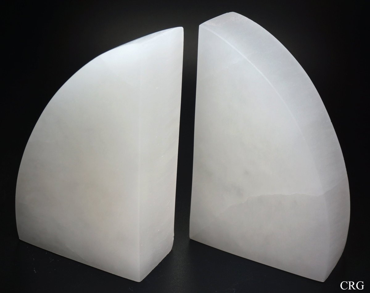 Selenite Bookends / 6-6.5" AVG - 1 PAIR
