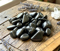 Black Shungite Tumbled Stones Mineral Karelia Russia (By The Piece or Pound) Type 2 Specimen