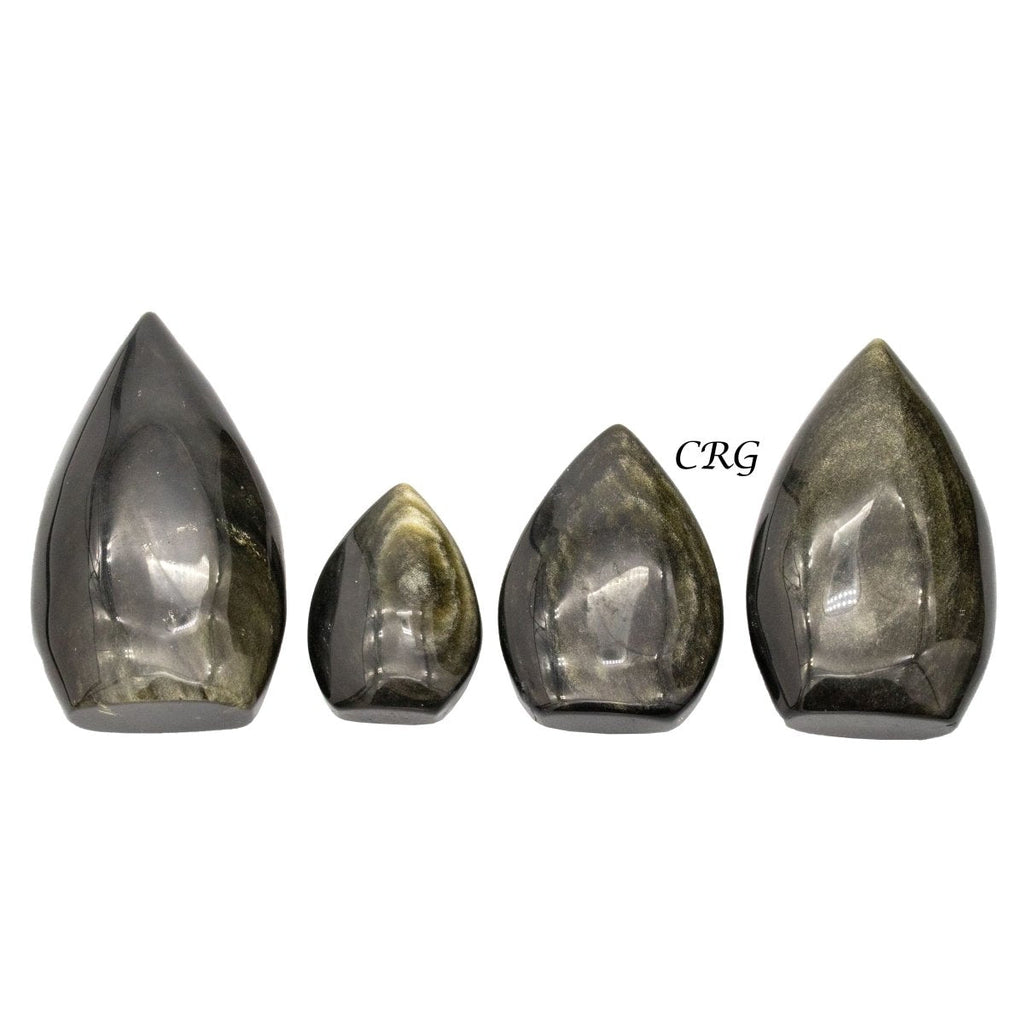 Golden Sheen Obsidian Flames / 2-3" AVG - 1 LB. LOT
