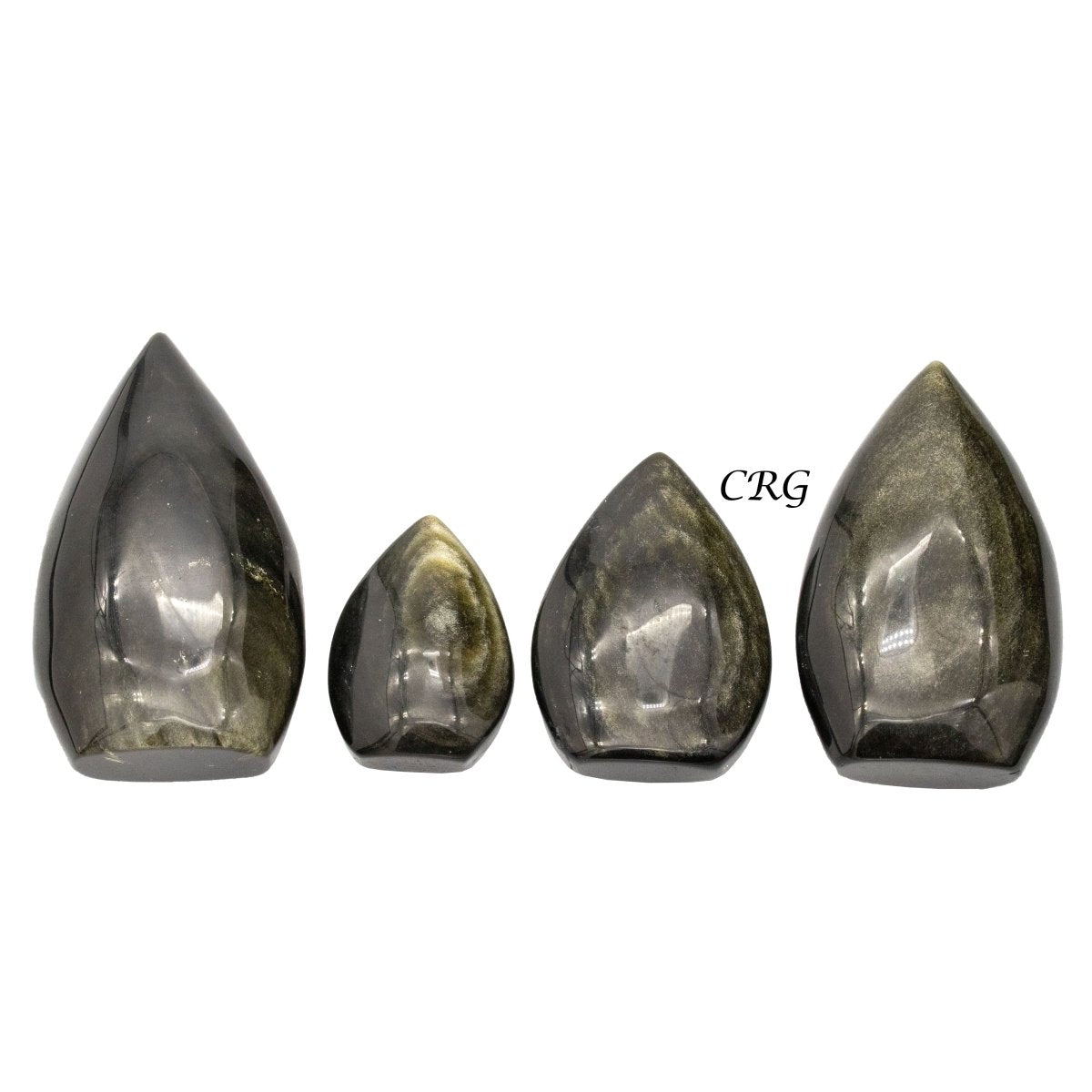 Golden Sheen Obsidian Flames / 2-3" AVG - 1 LB. LOT