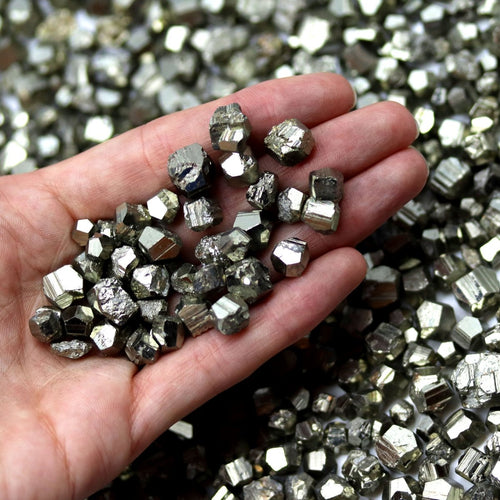 8 OZ. LOT - Small Peru Rough Polyhedron Pyrite