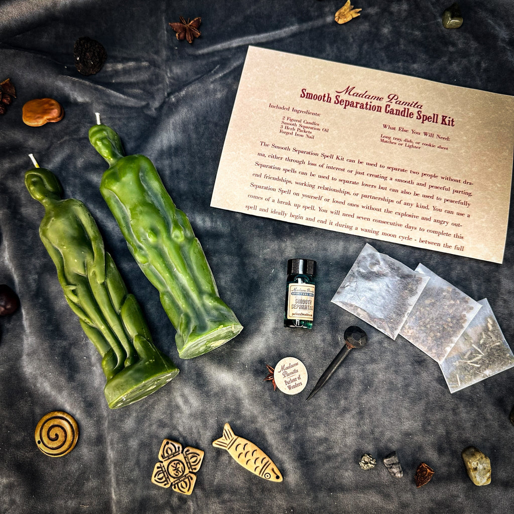 Smooth Separation Candle Spell Kit - Human/Male | Peaceful Parting