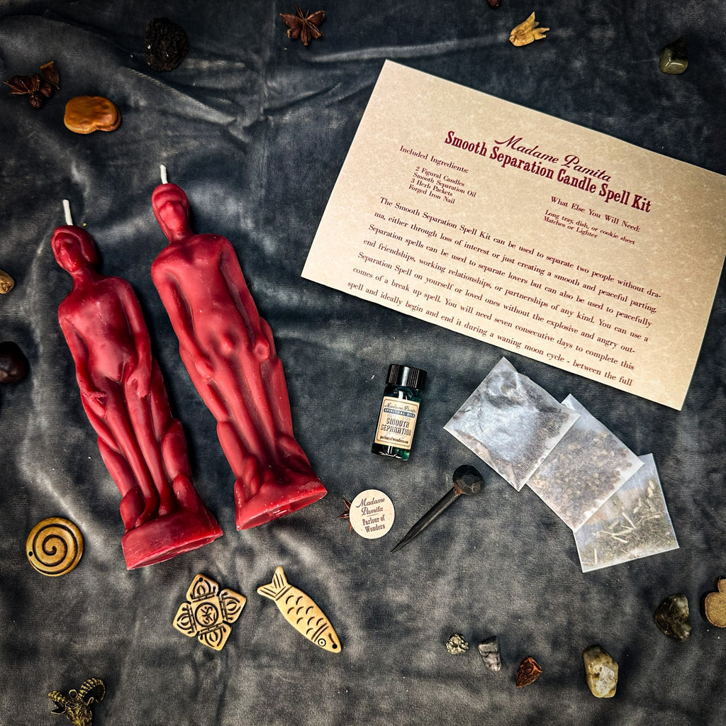 Smooth Separation Candle Spell Kit - Human/Male | Peaceful Parting