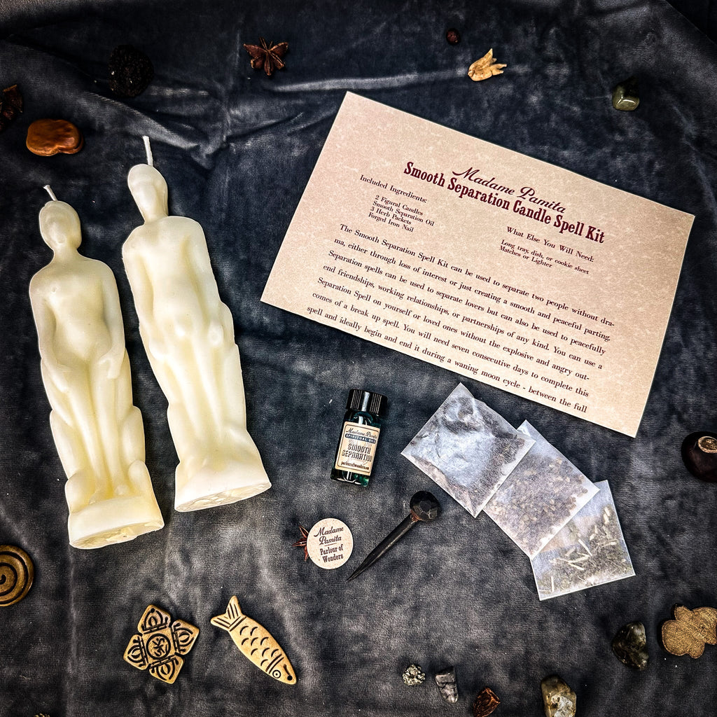 Smooth Separation Candle Spell Kit - Human/Male | Peaceful Parting