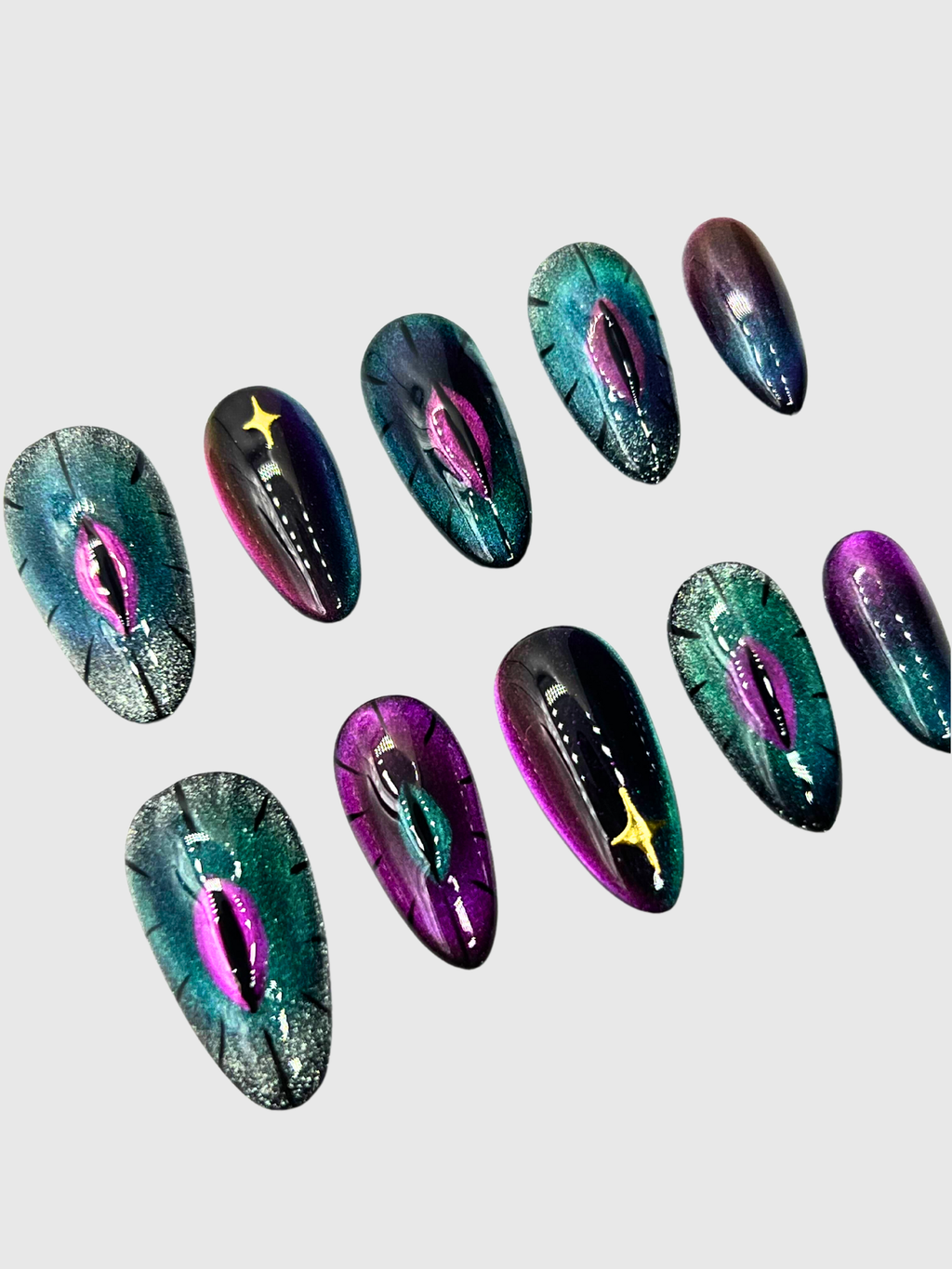 Snake Den press on nails