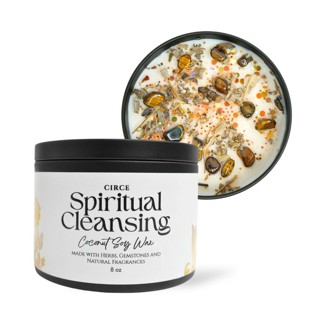 Spiritual Cleansing Candle  8 oz Energy Clearing Ritual Candle