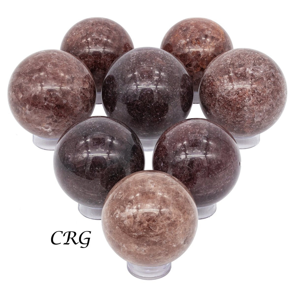 Strawberry Quartz Spheres / 60-80mm AVG - 1 KILO LOT