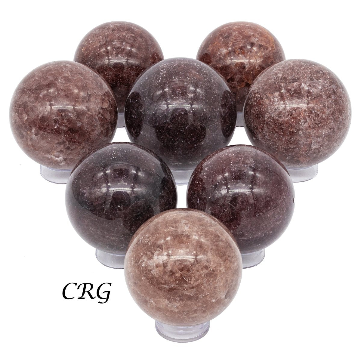 Strawberry Quartz Spheres / 60-80mm AVG - 1 KILO LOT