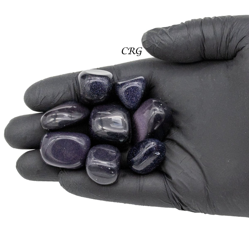 Tumbled Blue Goldstone / 0.5-1" AVG - 1 LB. LOT