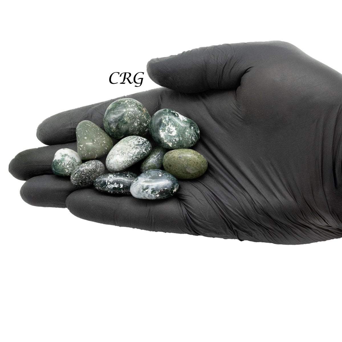 Tumbled Mixed Moss Agate and Bloodstone / 20-40mm AVG - 1 KILO LOT