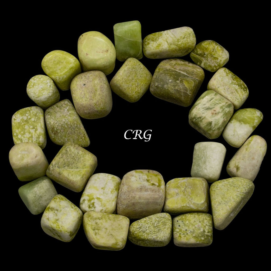 Tumbled Serpentine / 1-2" AVG - 1 KILO LOT