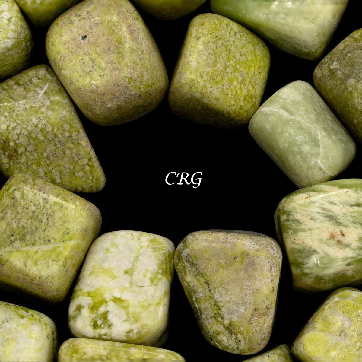 Tumbled Serpentine / 1-2" AVG - 1 LB. LOT