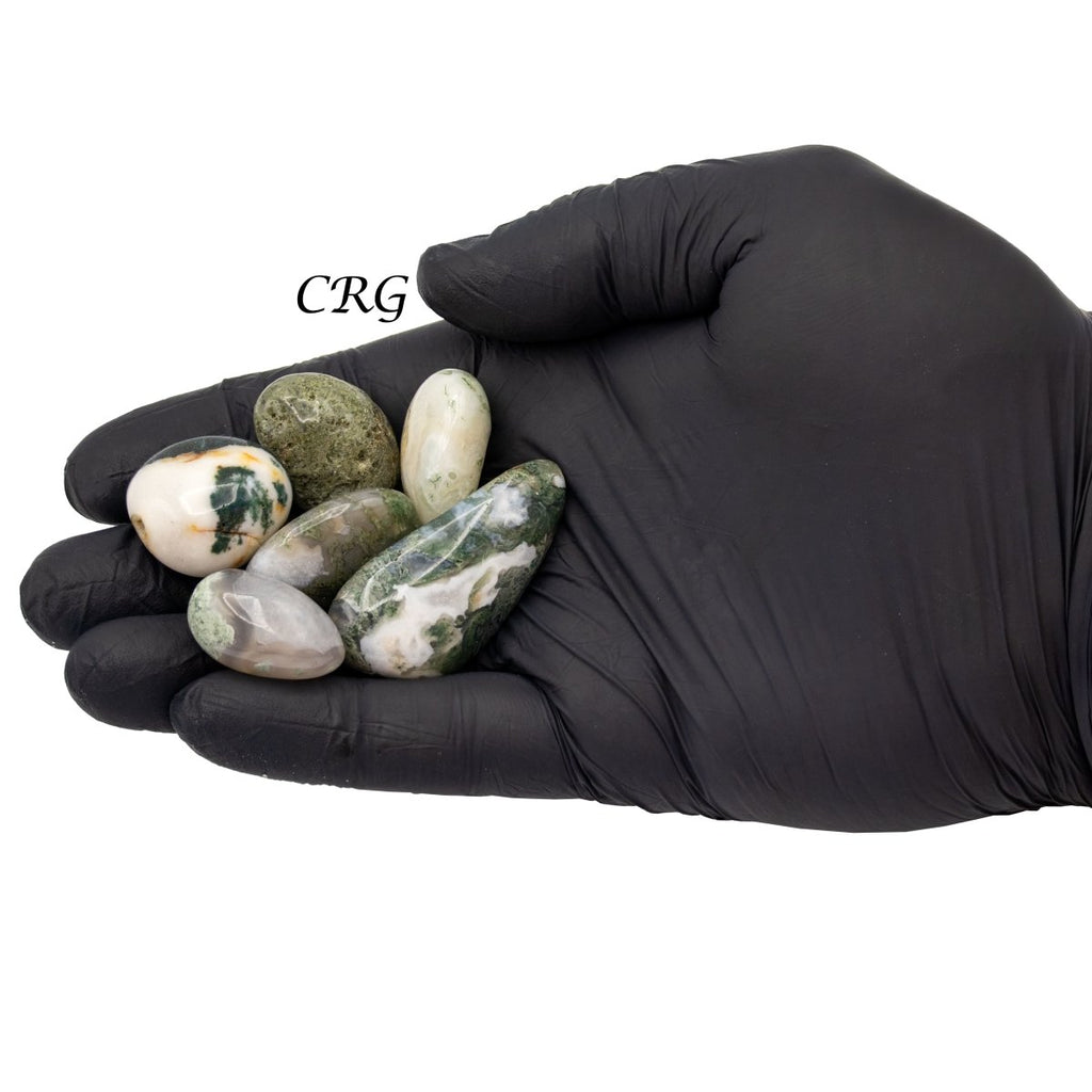 Tumbled Moss Agate / 20-40mm AVG - 1 KILO LOT