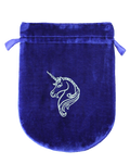 Blue Velvet Unicorn Tarot Bag