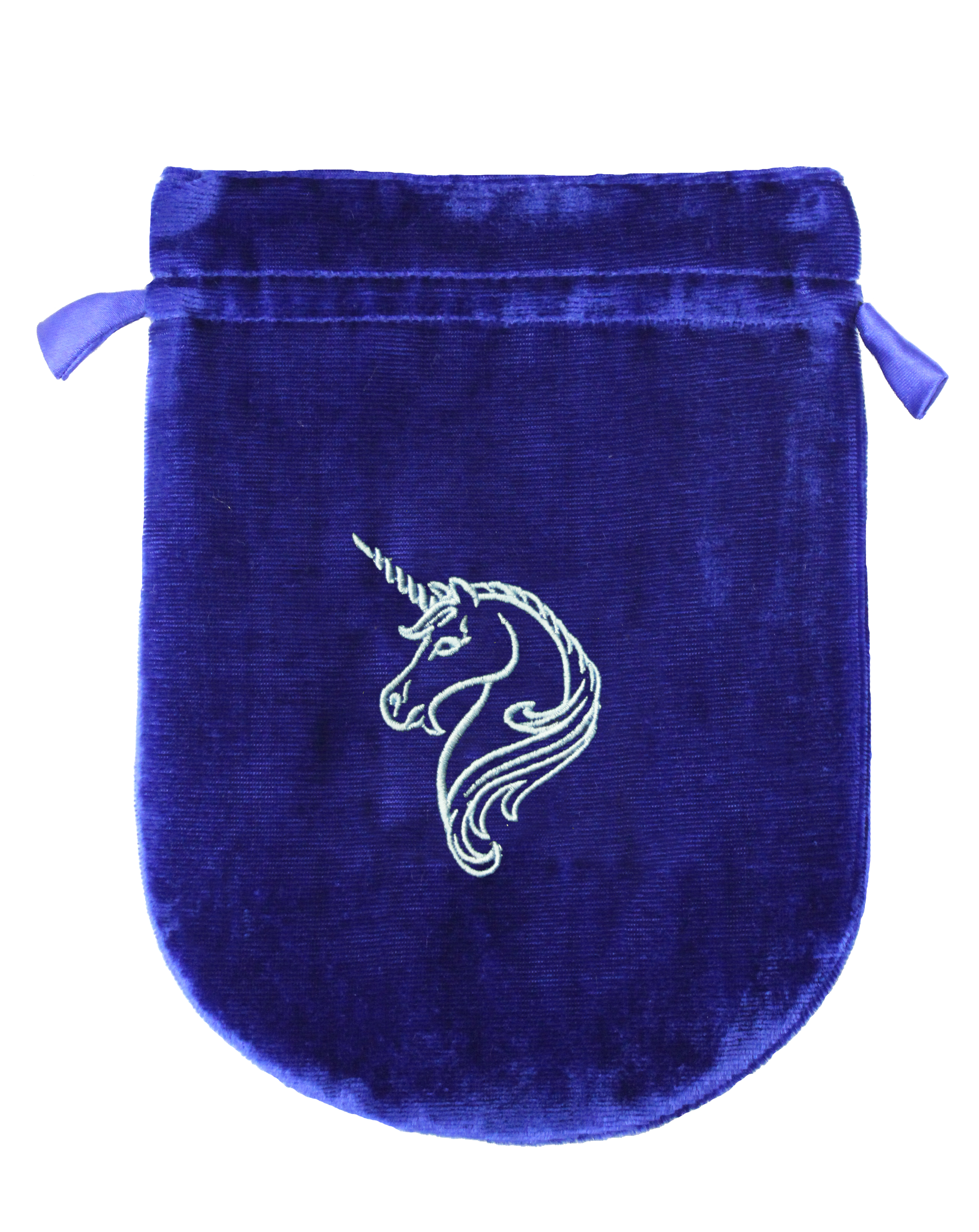 Blue Velvet Unicorn Tarot Bag
