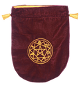 Burgundy Velvet Sigilum Circle Tarot Bag