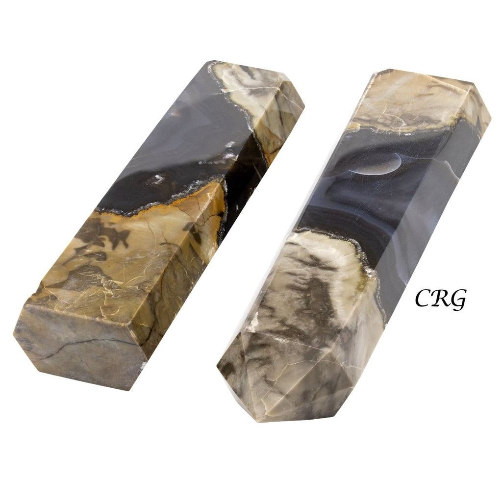 5 Kilo Lot. UV Reactive Volcanic Agate Tower