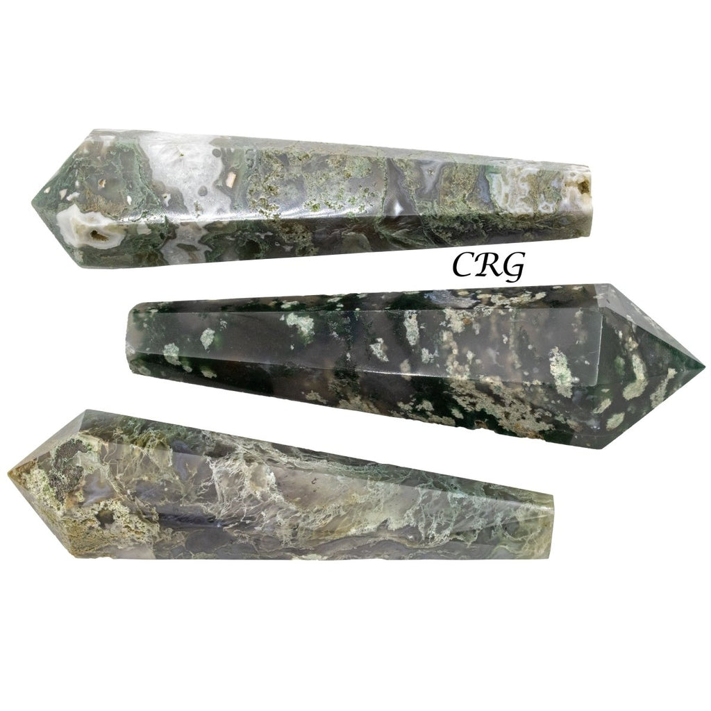 Moss Agate Scepters / 6" AVG - 1 KILO LOT