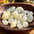 Yellow Quartz Crystal Tumbled Stones (By The Piece or Pound)