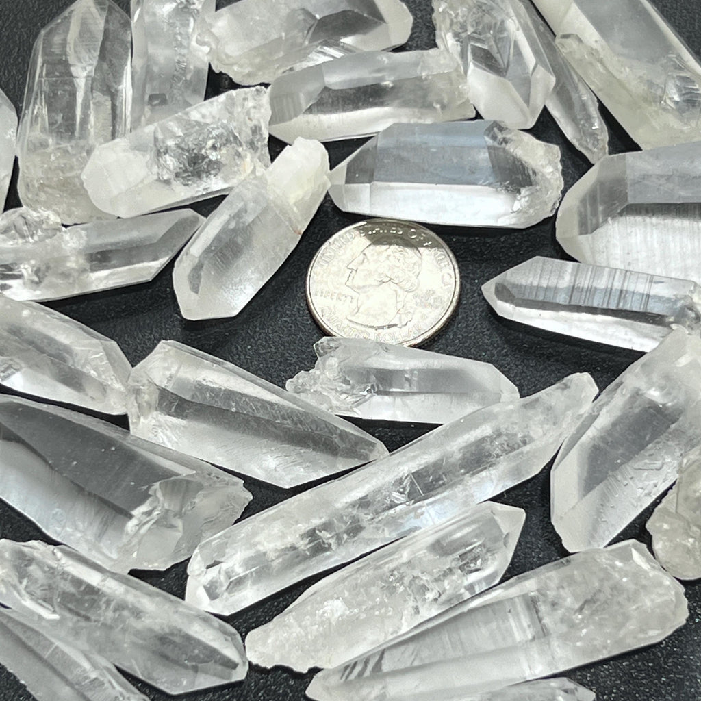 Lemurian Clear Quartz Crystal Points (By The 3 Pc or 1 LB) Rough Raw
