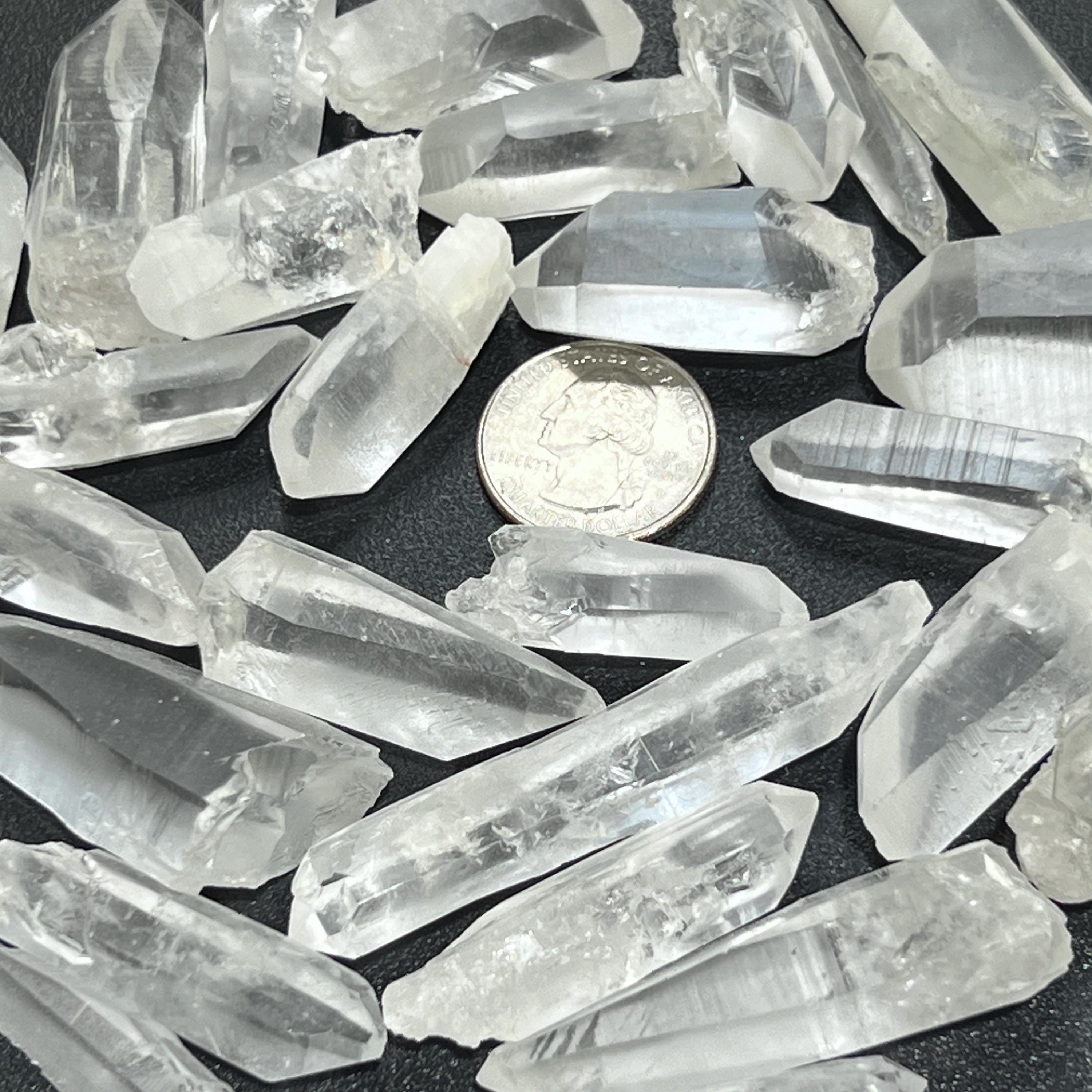 Lemurian Clear Quartz Crystal Points (By The 3 Pc or 1 LB) Rough Raw