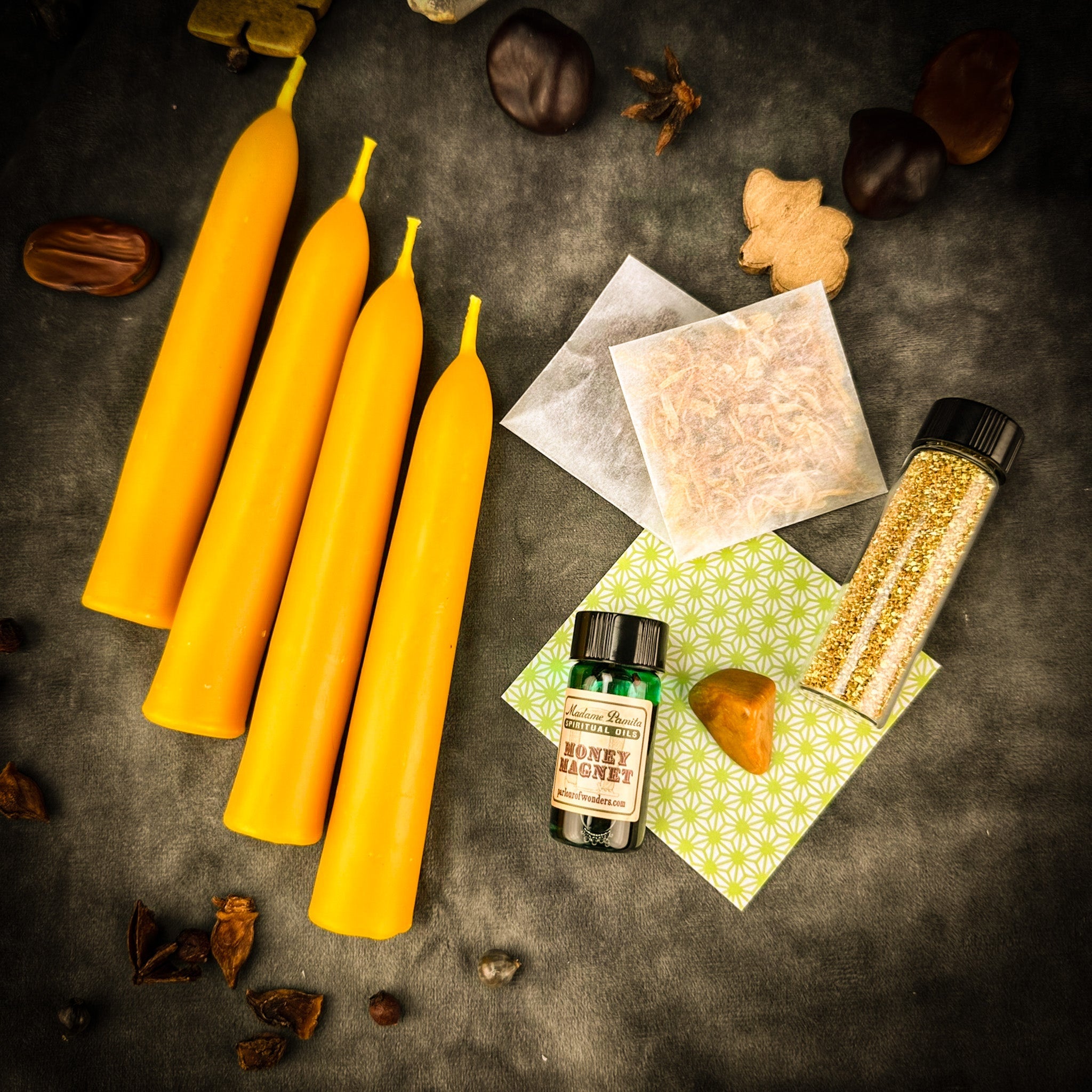 Affluence Candle Spell Booster Pack - Add Prosperity to Any Candle Spell Kit